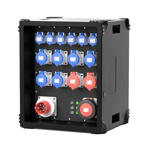 63 amp 3 phase distribution box|63 amp power box.